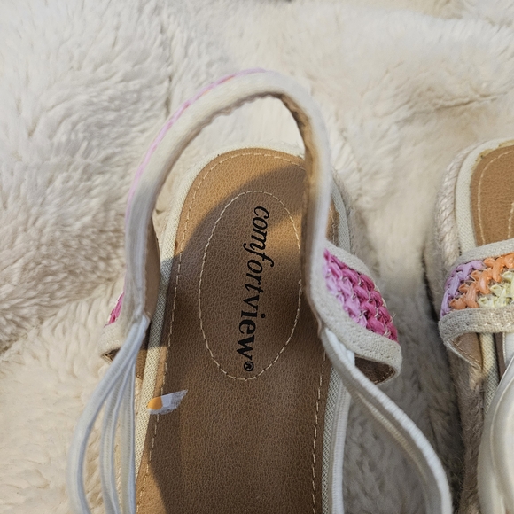 Comfortview Rainbow Striped Espadrilles - Picture 6 of 8